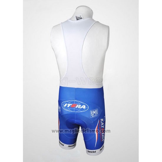 2010 Abbigliamento Ciclismo Katusha Blu e Blu Manica Corta e Salopette